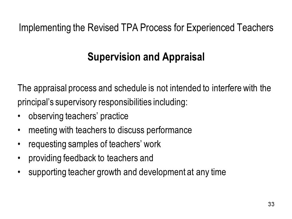 Supervision & Appraisal Training